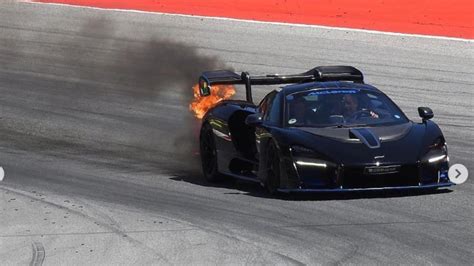 Influencers 2 Million Mclaren Senna Supercar Catches Fire At The