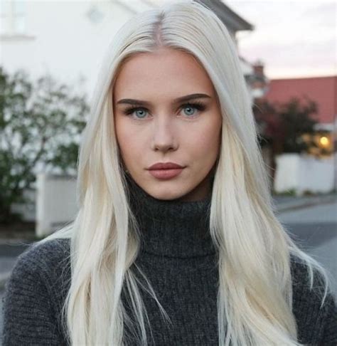Nordic Blonde Swedish Blonde Amalie Snøløs Swedish Women White