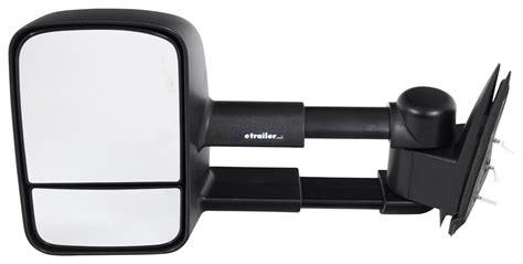 K Source Custom Extendable Towing Mirror Manual Black Driver Side K Source Towing Mirrors