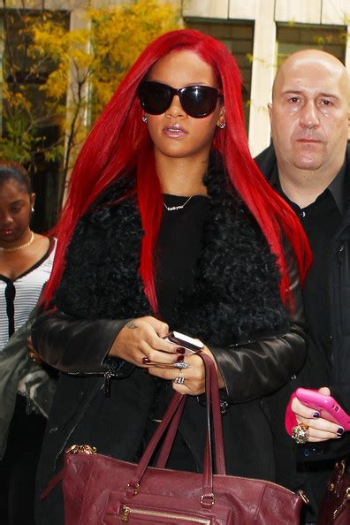 Rihanna Rihanna Long Red Straight Hair Blinging Beauty Tracey Brown