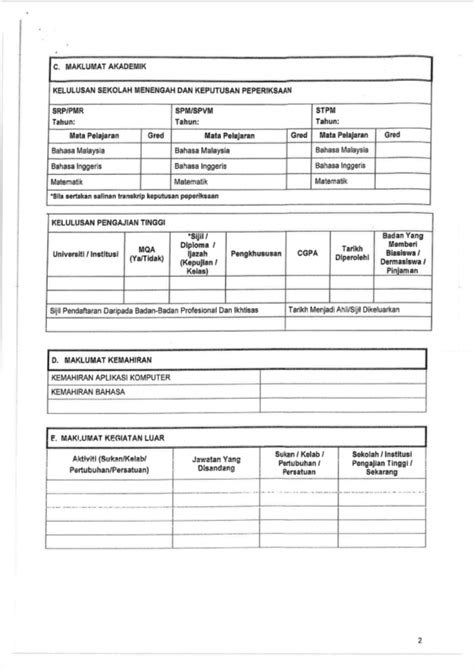 Ini kerana dokumen pelajar, termasuk permohonan pengajian siswazah, hendaklah mengikuti garis panduan plagiarisme, dan plagiarisme dianggap sebagai. Template Borang Permohonan Kerja