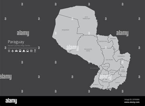 Mapa De Paraguay Mapa Nacional Del Mundo Serie De Mapas De Países De