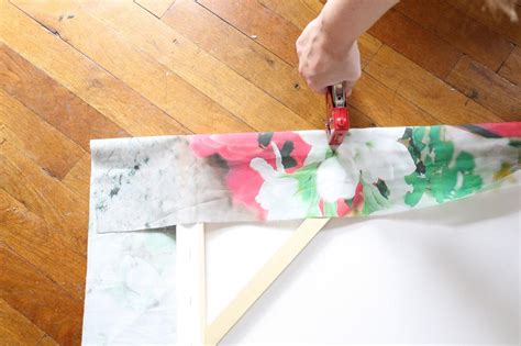 How To Make Fabric Canvas Art Hgtv