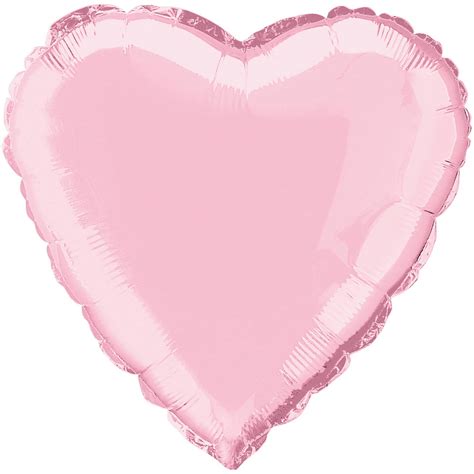 Foil Heart Balloon Pastel Pink 18in