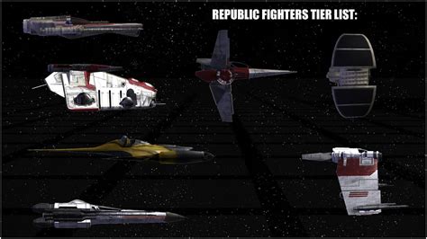 Star Wars Republic Fighters Tier List Clonewars YouTube