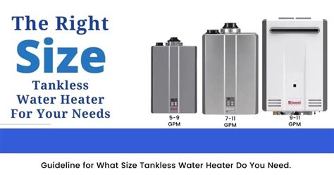 What Size Tankless Water Heater Do I Need Water Tech Guide
