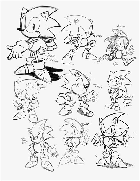 How To Draw Classic Sonic The Hedgehog Peepsburghcom