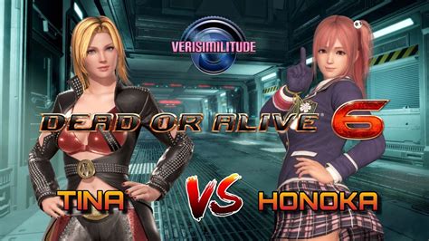 Dead Or Alive 6 Tina Vs Honoka Online Ranked Battle Youtube