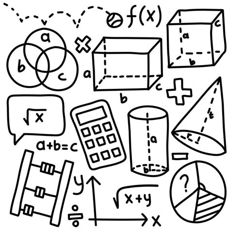 Mathematics Hand Draw Doodle Pack Vector Art At Vecteezy