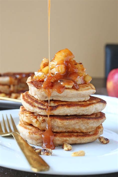 Apple Pancakes With Apple Cider Syrup Recipe Brown Sugar Food Blog