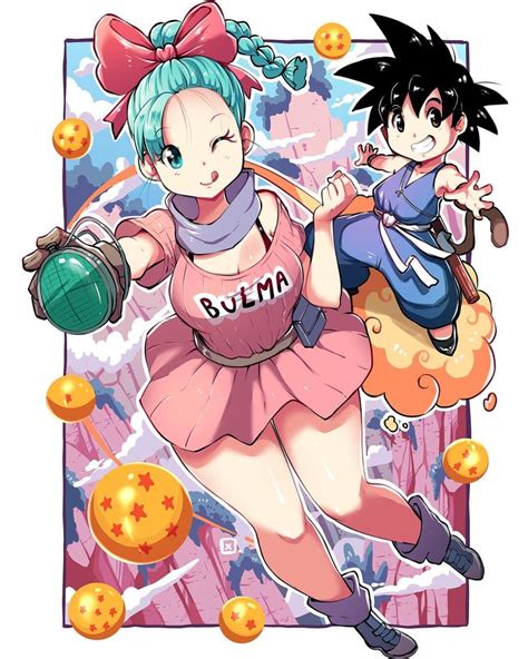 Son Goku And Bulma Dragon Ball And More Drawn By Kenron Toqueen Danbooru