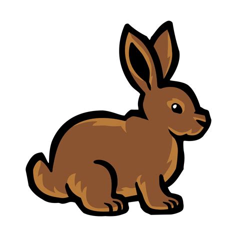 Cartoon Bunny Drawing ~ Rabbit Brown Background Vector Clipart Vecteezy Vectors Hare Graphics