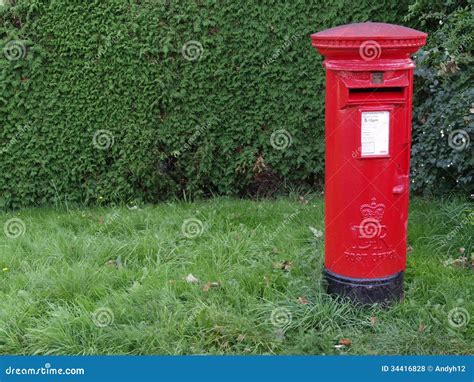 Post Box In England Stock Photo Image Of England Grass 34416828