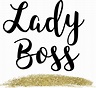 Lady Boss Gold Glitter Web Flair Graphic - Free Boss Lady Svg Clipart ...