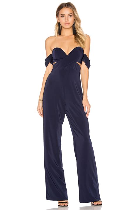 House Of Harlow 1960 X Revolve Bianca Jumpsuit In Navy Revolve