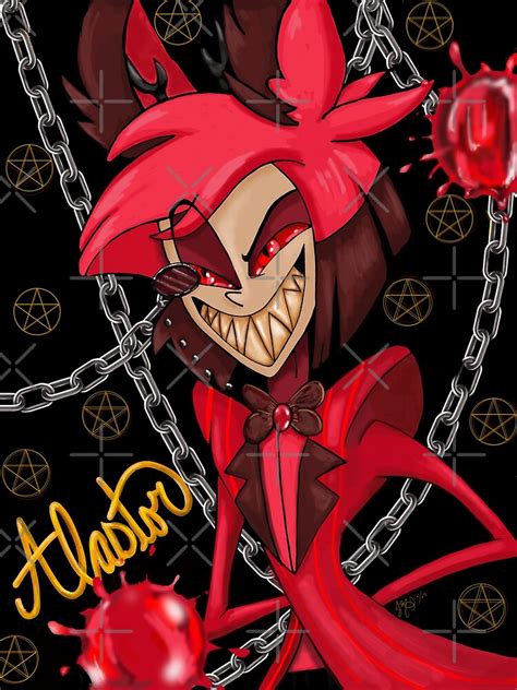 L Mina Art Stica Hazbin Hotel Alastor El Demonio De La Radio Fan Art