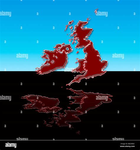 Map Of Uk And Ireland Hi Res Stock Photography And Images Alamy