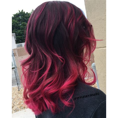 Hot Pink Ombré Stylesbyjessieg Long Hair Styles Hair Styles Pink Ombre