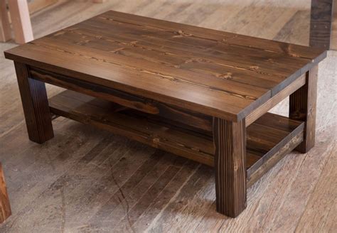 Farmhouse Coffee Table Rustic Coffee Table Solid Wood Etsy Wood