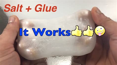 How To Make Slime With Glue Water And Salt Only Testing Glue And