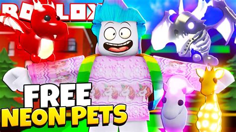 It will really really help me! How to Get FREE *NEON* LEGENDARY PETS in Adopt Me! This ...