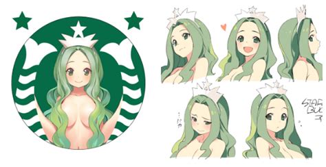 Starbucks Version Anime Gijinka Moe Anthropomorphism Know Your Meme