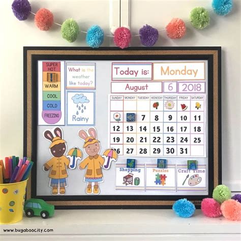 Diy Childrens Calendar Kids Calendar Diy Calendar Preschool Calendar