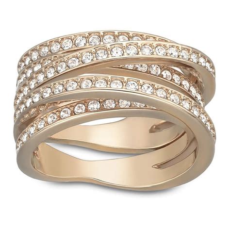Swarovski Crystal Yellow Gold Ring Jewellery From Faith Jewellers Uk