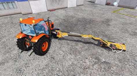 Kubota M135gx Mount Mower Pour Farming Simulator 2015