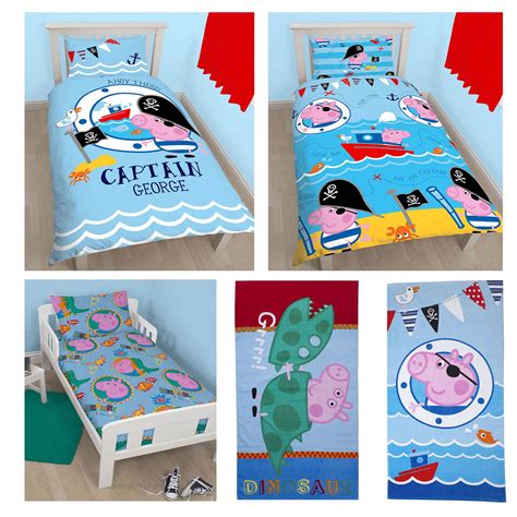 Canvas measures 11.5 inches h x 15.75 inches w (29.21 cm h x 40 cm w) OFFICIAL PEPPA PIG GEORGE BEDDING DUVET COVER SETS ROOM ...