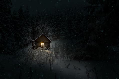 20 Beautiful Winter Night Wallpapers For Desktop Wpwafer