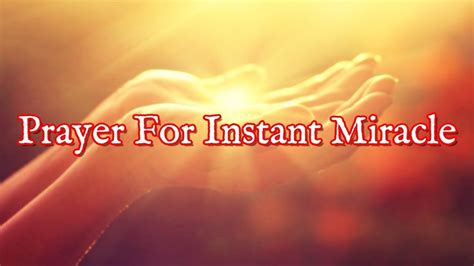 Prayers for a money miracle. Prayer For Instant Miracle - Powerful Prayer for a Miracle Today | Miracle prayer, Prayers ...