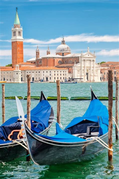 Traditional Gondolas Near St Marks Square In Venice Stock Photo Image