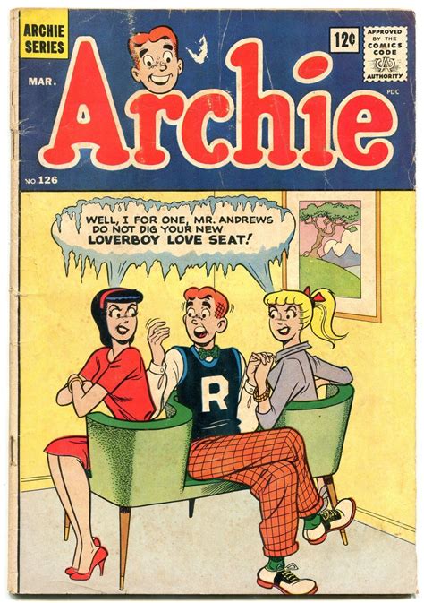 Archie Comics 126 1962 Silver Age Betty And Veronica G Comic Books