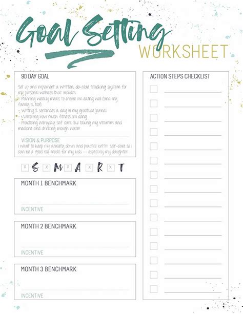 Grab This Smart Goal Setting Worksheet For Busy Women Goal
