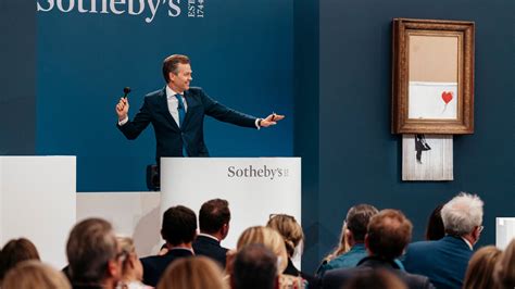 Banksys Shredding Artwork Is Auctioned For 254 Million At Sothebys The New York Times