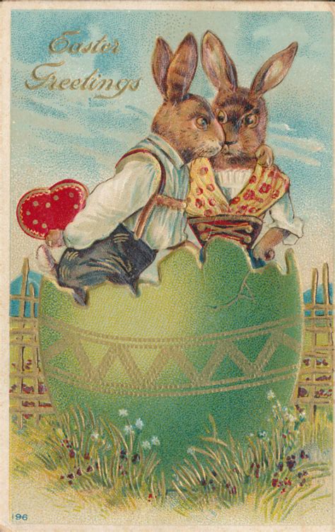 A Collection Of 30 Cute Bunny Rabbit Vintage Easter Postcards ~ Vintage Everyday