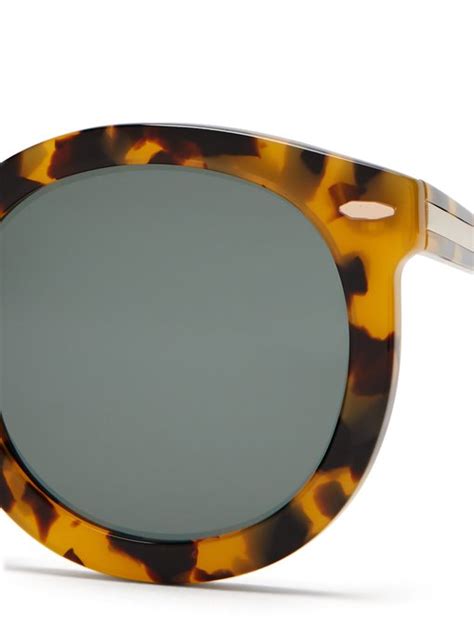 Super Duper Strength Round Acetate Sunglasses Karen Walker Eyewear