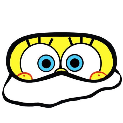 Spongebob Square Pants Eyes Custom Personalized Sleeping Eye Mask