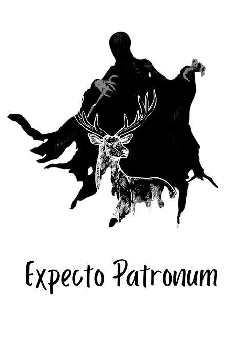 Expecto Patronum Harry Potter Printable Wall Art Quotes Etsy