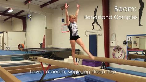 Gymnastics Beam Handstand Complex Youtube