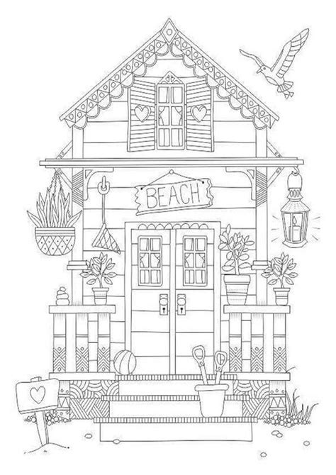 Free And Easy To Print House Coloring Pages Tulamama House Colouring