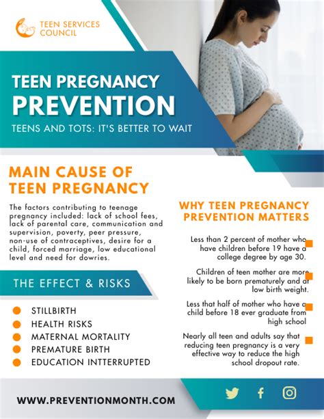 copy of teenage pregnancy prevention poster postermywall