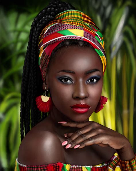 Artstation Beautiful African Woman Portrait