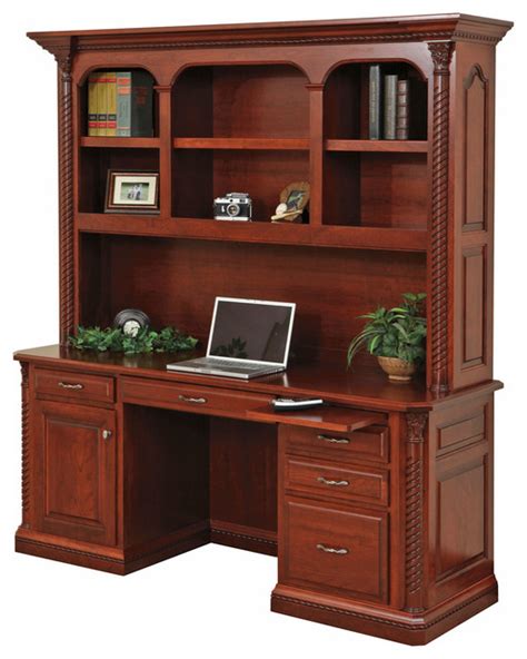 Some light assembly is required. Lexington Office Desk and Hutch - Traditional - Desks And ...