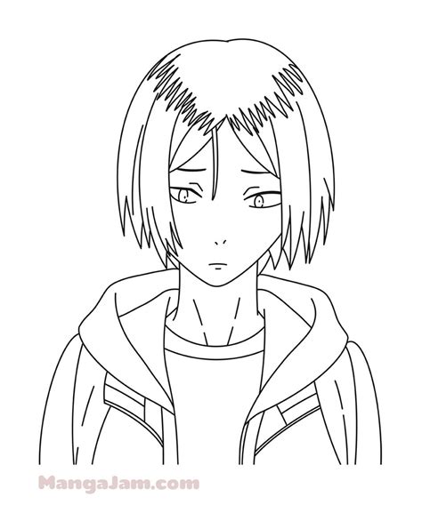 How To Draw Kenma Kozume From Haikyuu Anime Character