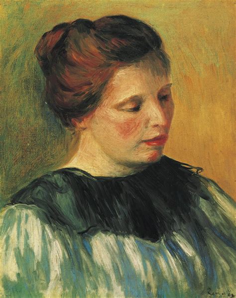 Pierre Auguste Renoir 1841 1919 Tête De Femme Jeune Femme Au