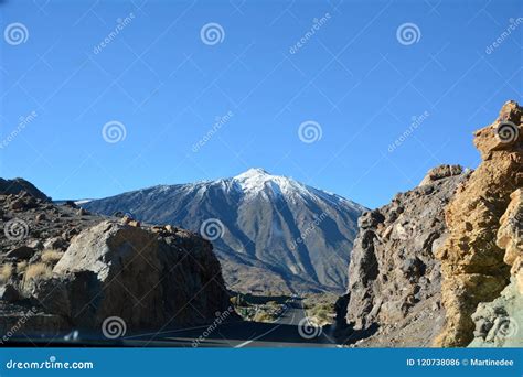 Mountain Teide National Park In Tenerife Canary Islands Spain Stock