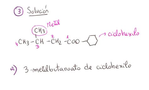 Ejercicio Resuelto 03 De Ésteres Formulación Orgánica Ejercicio De