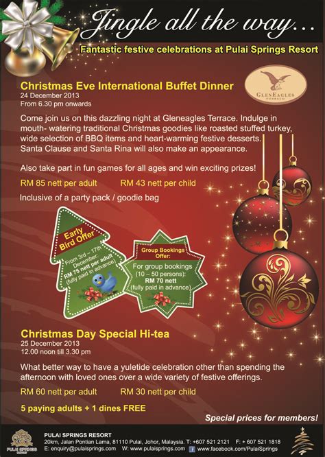 Christmas And New Year Promotion Pulai Springs Resort